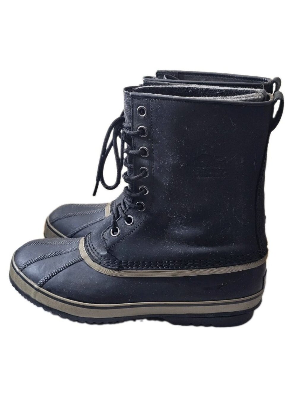 Sorel 1964 T Pac Duck Boots Men 13 Black Waterproof Insulated Lined NM2725-010 - Picture 2 of 12